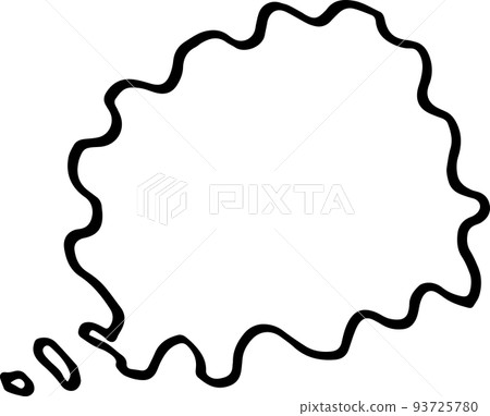 手繪夢幻演講泡泡插畫素材 93725780