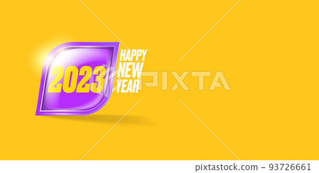 2023 Happy new year horizontal banner background and 2023 greeting card with text. vector 2023 new year sticker, label, icon, logo and badge isolated on winter stylish orange background 2023 Happy new year horizontal banner background and 2023 greeting card with text. vector 2023 new year sticker, label, icon, logo and badge isolated on winter stylish orange background 93726661