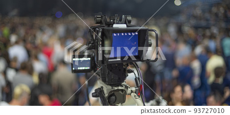 studio camera at the concert. studio camera at the concert. 93727010