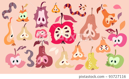 Set of fruits elements  93727116