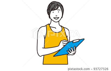 Asian personal trainer in charge Asian personal trainer in charge 93727326