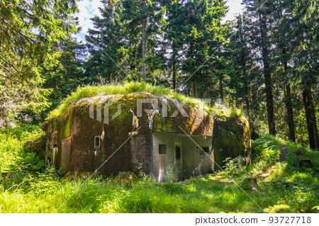 military bunker R-S 82 Posledni at Orlicke hory, Czech republic, Czechoslovak border fortifications from before WW II 93727718