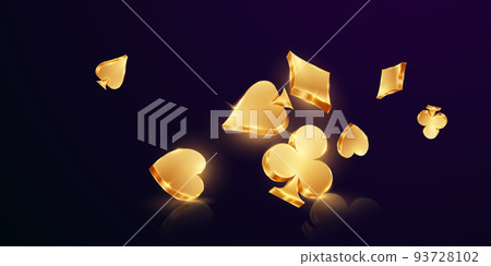 casino background design 3D Gold Luxurious Vector Illustration Vip 93728102
