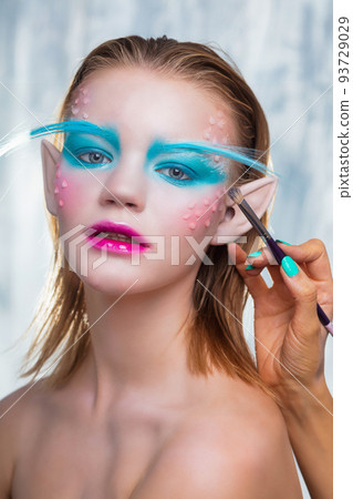 Beautiful blonde in the image of an elf Beautiful blonde in the image of an elf 93729029