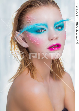 Adorable blonde in the image of an elf 93729040