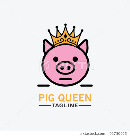 Pig Logo Icon vector illustration Pig Logo Icon vector illustration 93730925