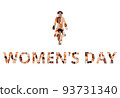 Vector text March 8, International Womens Day. 93731340