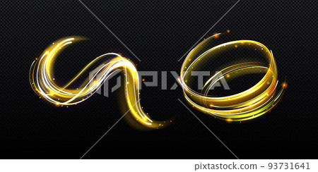 Magic spiral, wave, twist effect with golden stars Magic spiral, wave, twist effect with golden stars 93731641