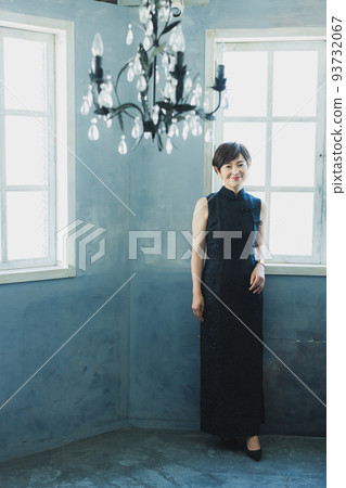 Middle-aged women's long dress Middle-aged women's long dress 93732067