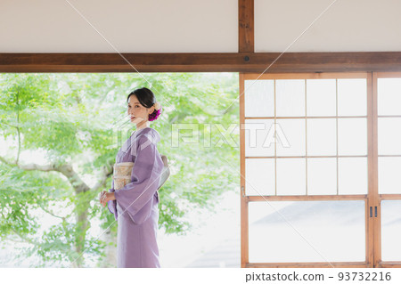 Plain purple kimono Plain purple kimono 93732216