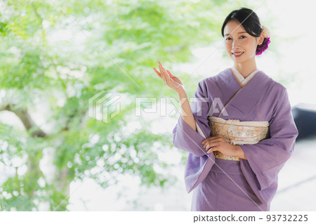 純紫色和服 93732225
