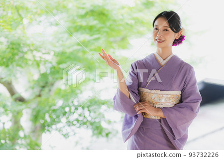 純紫色和服 93732226