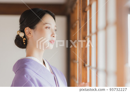 Plain purple kimono Plain purple kimono 93732227