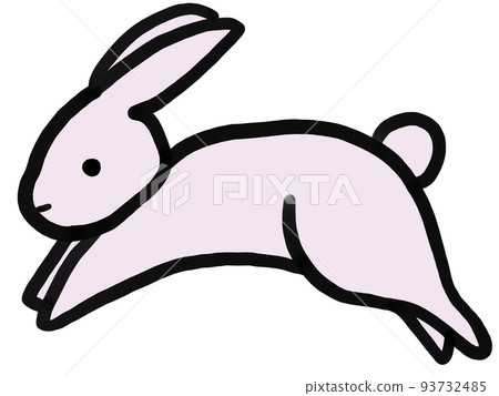 Jumping rabbit (pink, 2 colors) 93732485