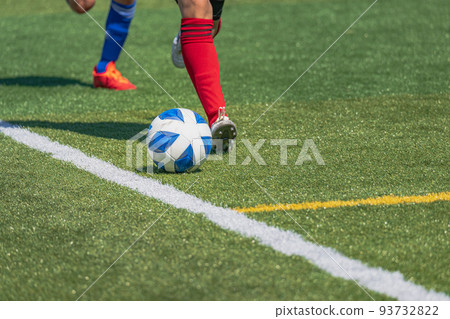 Boys' soccer game landscape 93732822