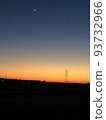 countryside sunset and moon 93732966