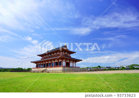 秋空第一大極殿奈良平城京遺址 秋空第一大極殿奈良平城京遺址 93733623