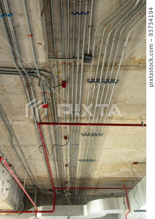 Electric conduit and sanitary fire pipe work 93734194