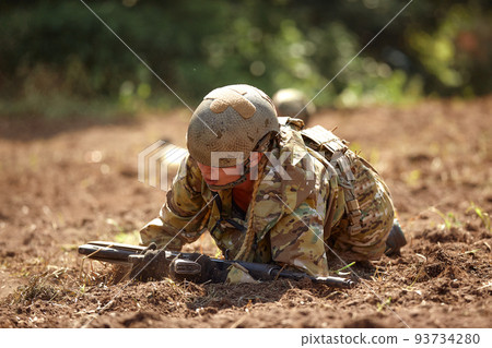 Full military experience - One day commando - running through the water with automatic rifle replica Full military experience - One day commando - running through the water with automatic rifle replica 93734280