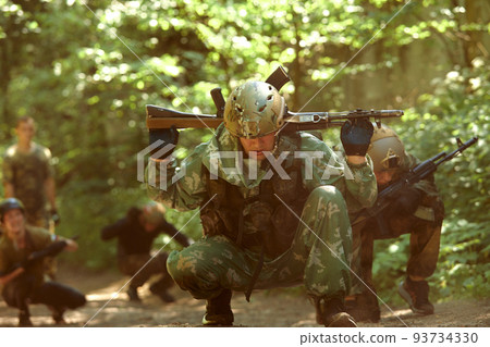 Full military experience - One day commando - running through the water with automatic rifle replica Full military experience - One day commando - running through the water with automatic rifle replica 93734330