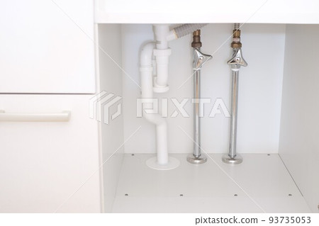 Storage space under the washbasin faucet 93735053