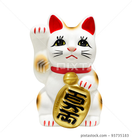 beckoning cat beckoning cat illustration real 93735183