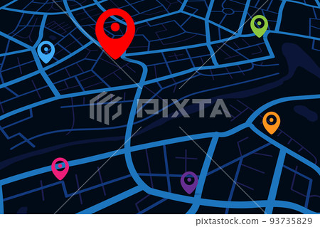 3D Map with gps destination target point 004 93735829