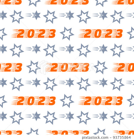 Pattern New Year 2023 Merry Christmas Holiday Star 93735864