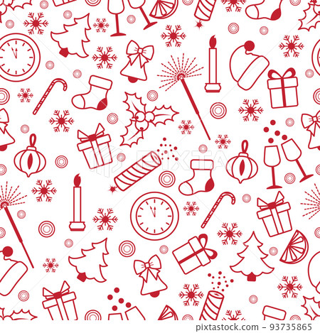 Pattern 2023 New year Merry Christmas Holiday Gift 93735865