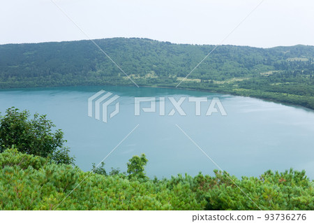 landscape of the Golovnin volcano caldera on Kunashir Island 93736276