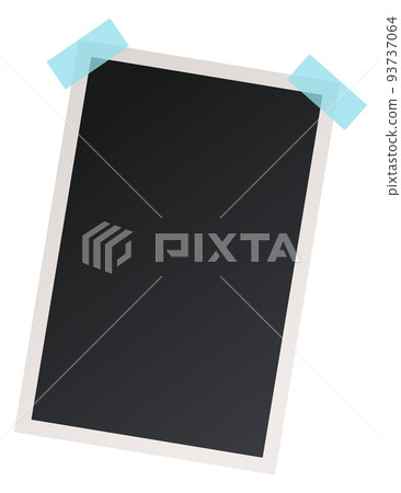 Photography card mockup. Realistic blank square frame Photography card mockup. Realistic blank square frame 93737064