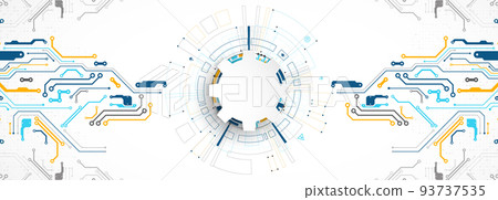Vector illustration, Hi-tech digital technology and engineering theme 93737535