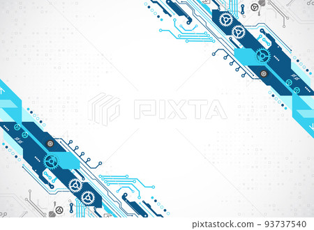 Vector illustration, Hi-tech digital technology and engineering theme 93737540