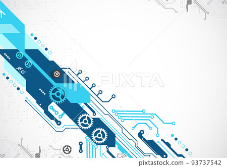 Vector illustration, Hi-tech digital technology and engineering theme 93737542