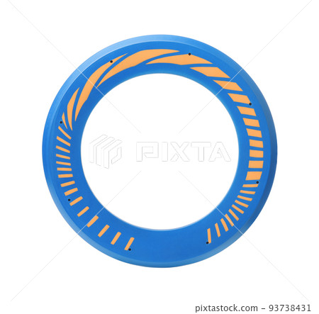 Top view of blue soft flying disk 93738431