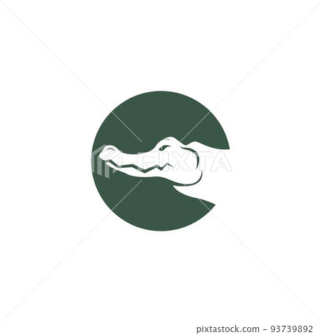 Crocodile icon logo design illustration Crocodile icon logo design illustration 93739892