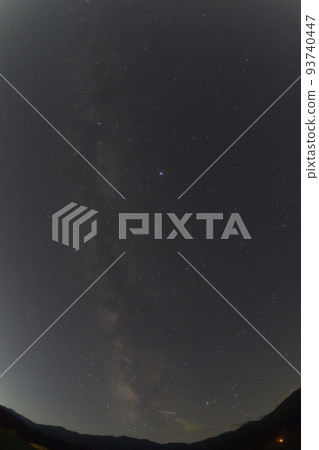 白州町，北斗市，夏天，西南的星空，夏天的三角和銀河系的天蠍座 93740447