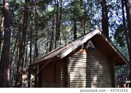 Log house forest landscape Log house forest landscape 93741450