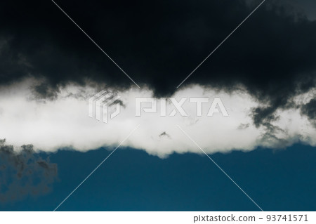 Sky dark rain clouds storm cloudy weather nature change weather background 93741571