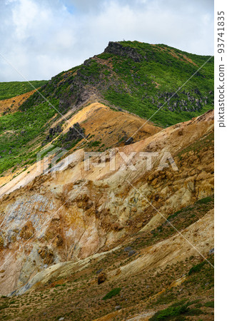 Explosion crater of Mt. Adatara and its surrounding ridgeline Explosion crater of Mt. Adatara and its surrounding ridgeline 93741835