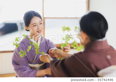 Japanese-style room, kimono, lessons Japanese-style room, kimono, lessons 93742446