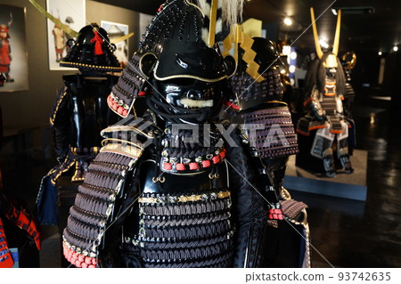 Armor, samurai doll, material, background 93742635
