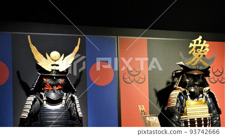 盔甲，武士娃娃，材料，背景 93742666