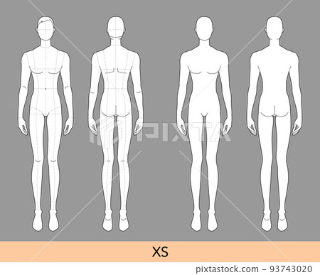Set of XS size Men Fashion template 9 nine head size Croquis with main lines Gentlemen model skinny body figure front Set of XS size Men Fashion template 9 nine head size Croquis with main lines Gentlemen model skinny body figure front 93743020