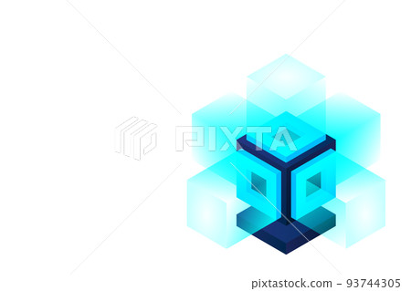 Server. Digital space. Data storage. Data center. Big Date. Conceptual illustration, data flow Server. Digital space. Data storage. Data center. Big Date. Conceptual illustration, data flow 93744305