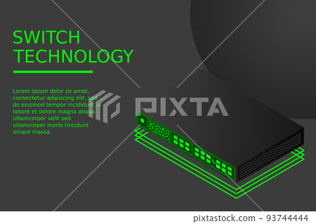 Isometric Switch with Up link Port Isometric Switch with Up link Port 93744444