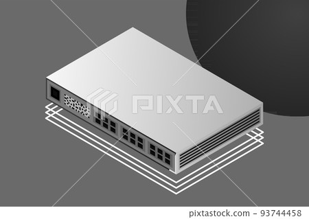 Isometric Switch with Up link Port Isometric Switch with Up link Port 93744458