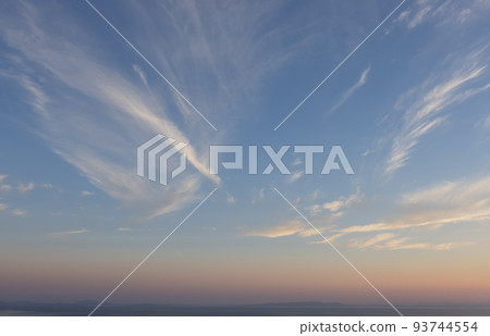 Cloudscape during a colorful sunset or sunrise 93744554