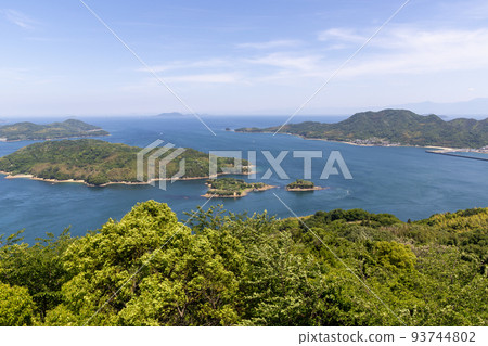 Miyakubo Seto and Nojima (Setonaikai) seen from Kareiyama Observatory 93744802