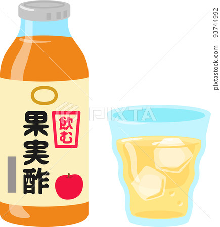 Bottles of fruit vinegar for drinks 93744992